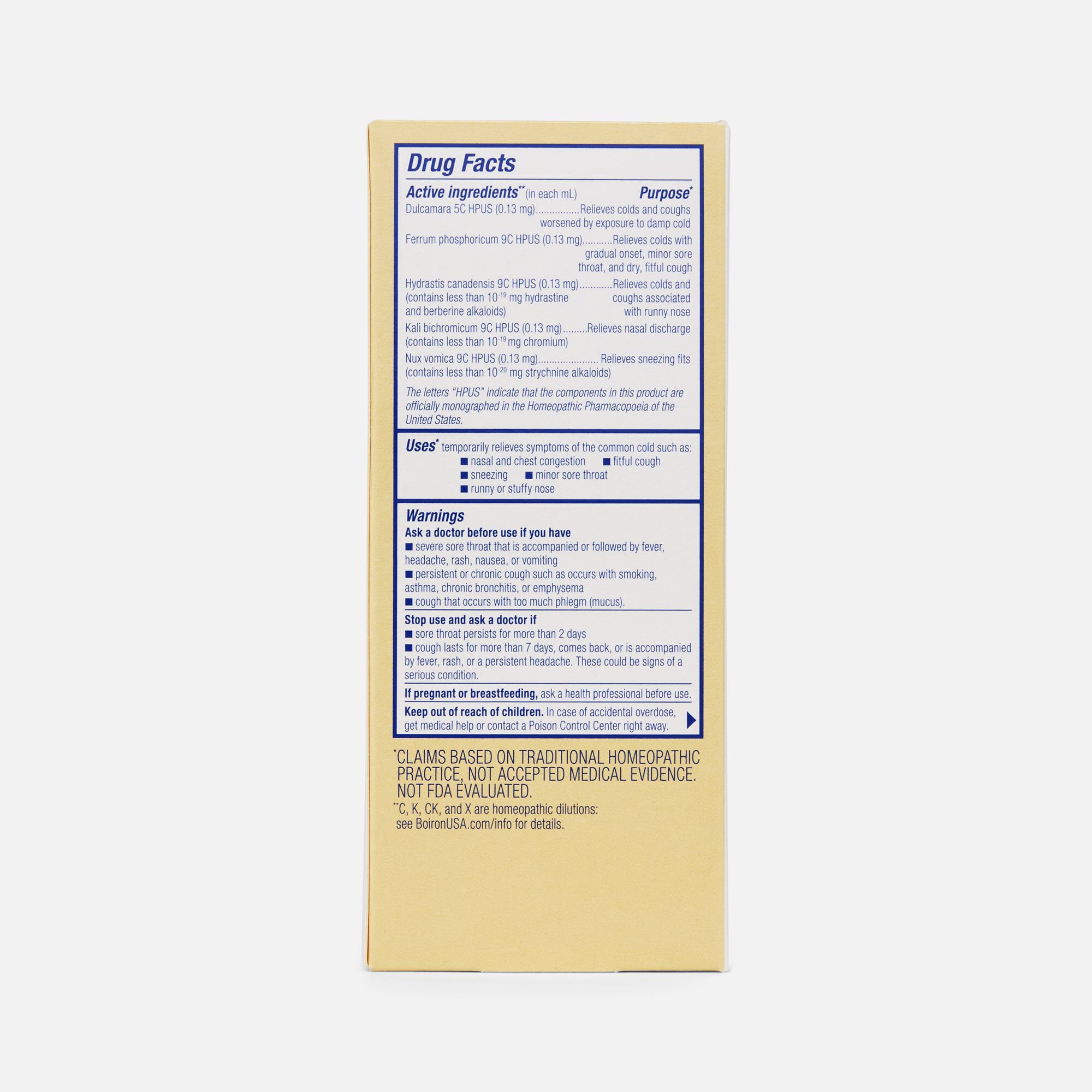 Boiron Chestal Cold & Cough Multi-Symptom Formula for Nasal & Chest Congestion, Cough, Runny Nose, 6.7 fl oz., , large