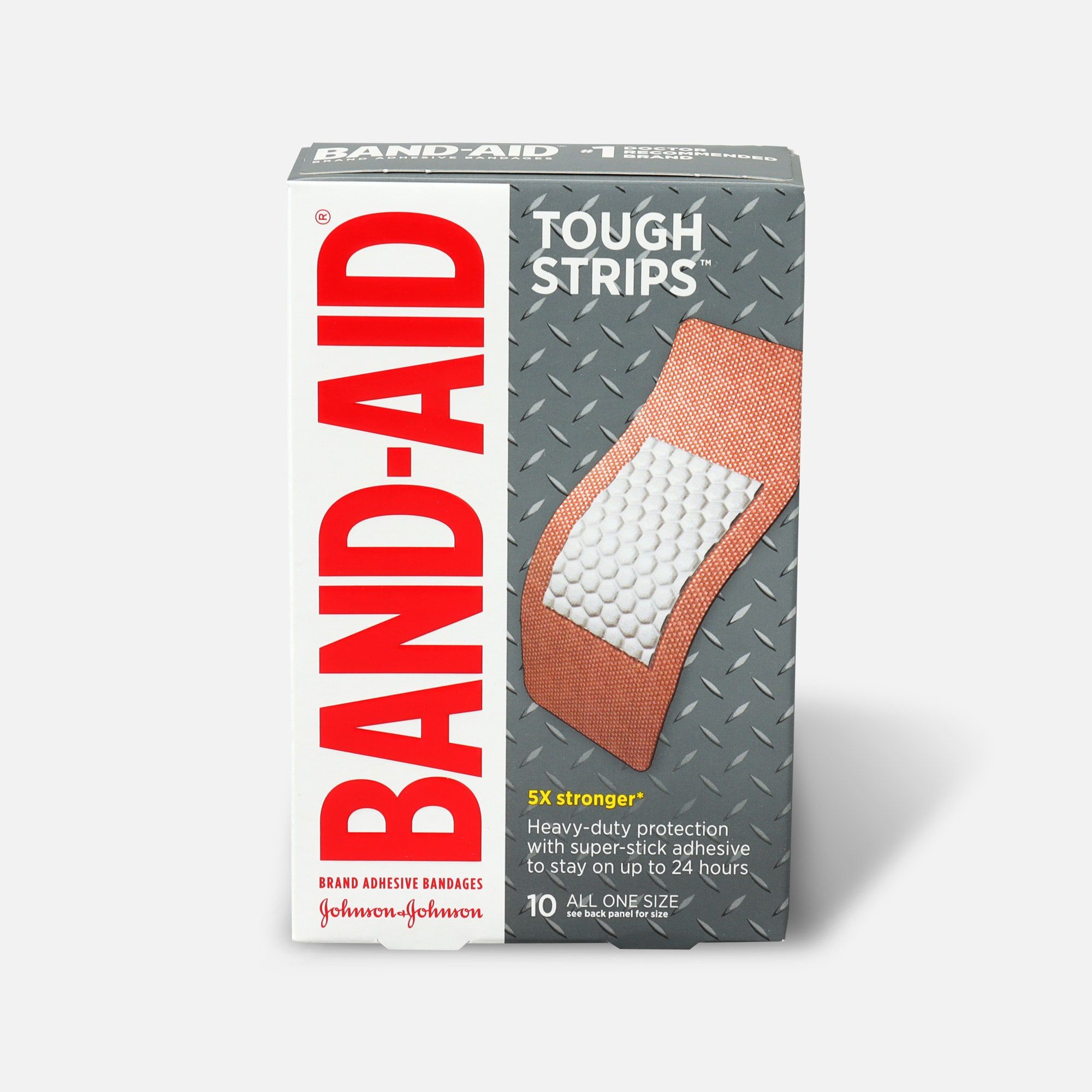 BAND-AID® Tough-Strips, Extra Large, 10 ct., , large