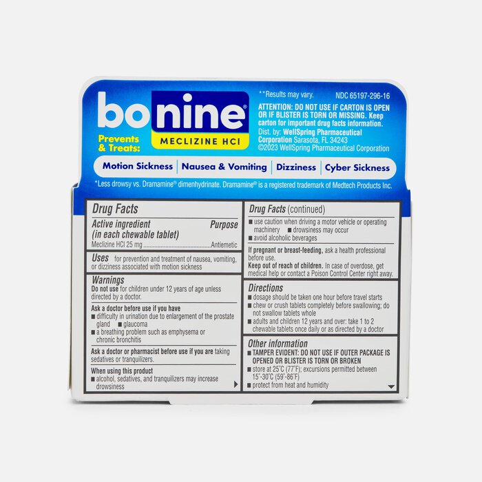 Bonine® Motion Sickness Tablets, Raspberry, 16 ct., , large