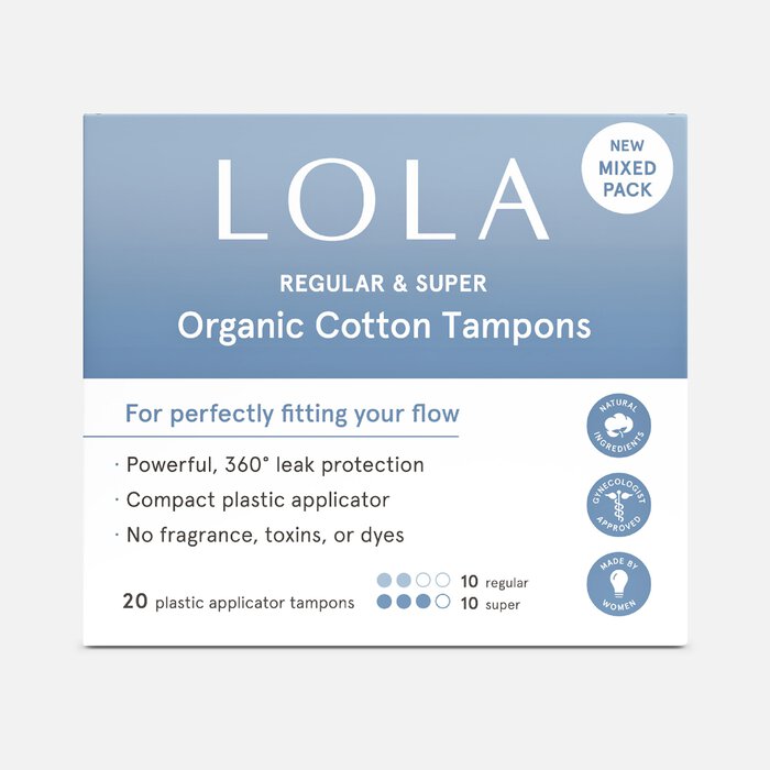 LOLA Assorted Regular & Super Tampons, 20 ct., , large