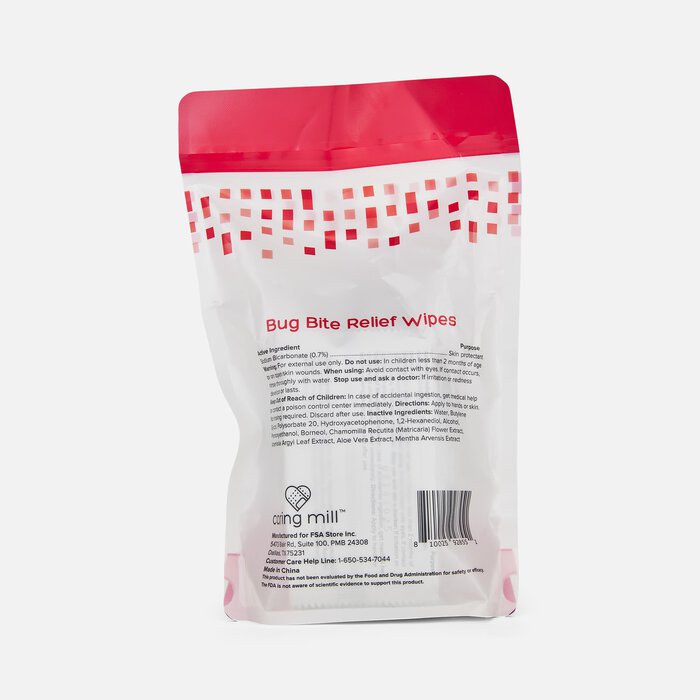 Caring Mill™ Bug Bite Relief Wipes, 24 ct., , large