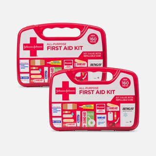 Johnson & Johnson All-Purpose First Aid Kit - 160 ct. (2-Pack), , large