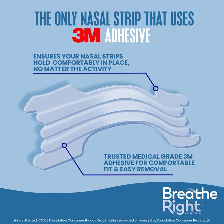 Breathe Right Clear Nasal Strips, Extra Strength, 44 ct., , large image number 2