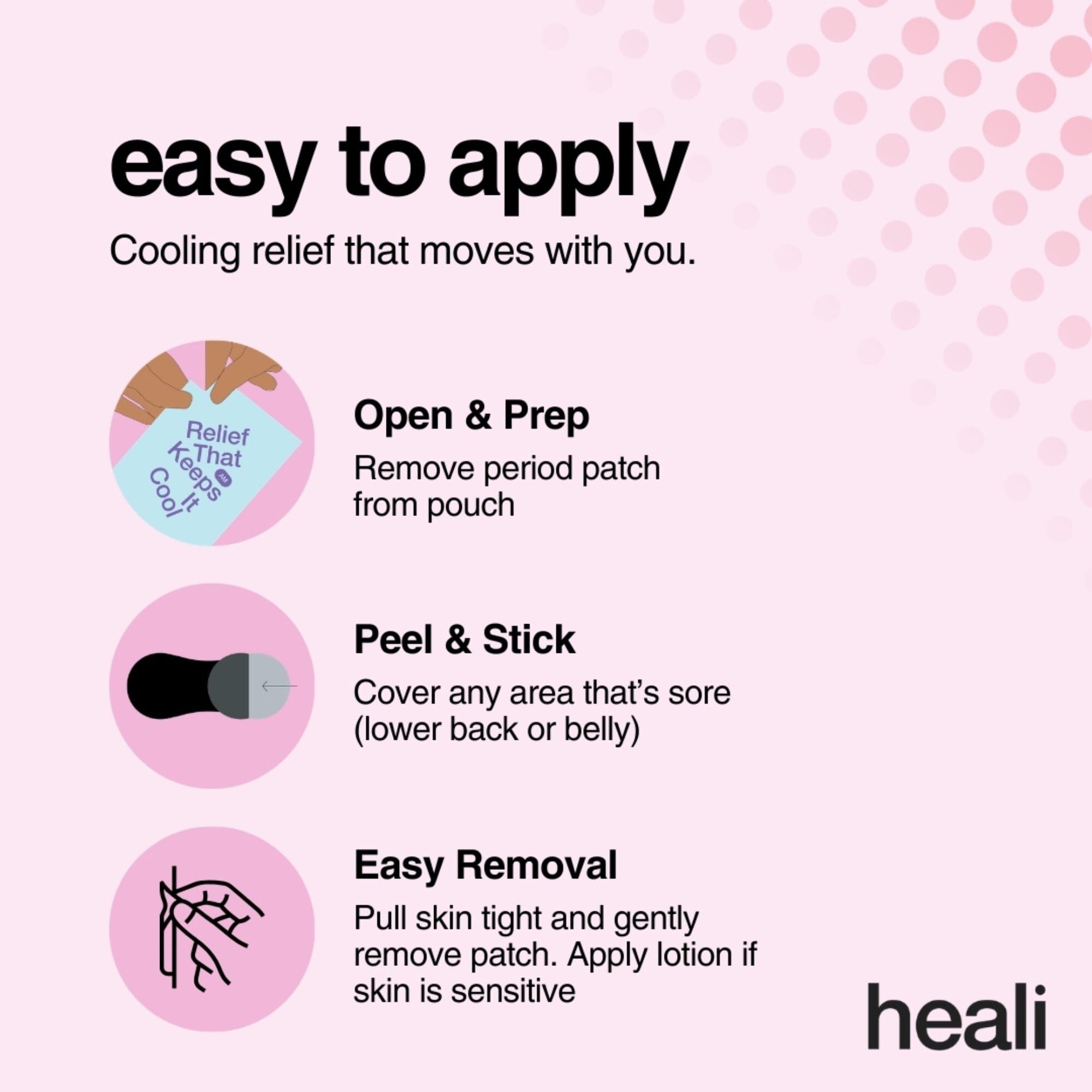 Heali Period Pain Day Patch, 4 ct., , large
