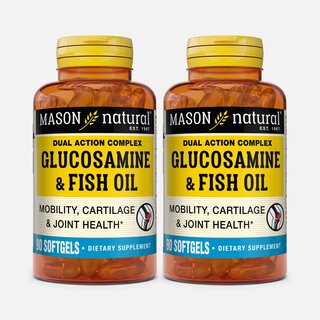 Mason Vitamins Natural Glucosamine & Fish Oil, 90 softgels (2-Pack)