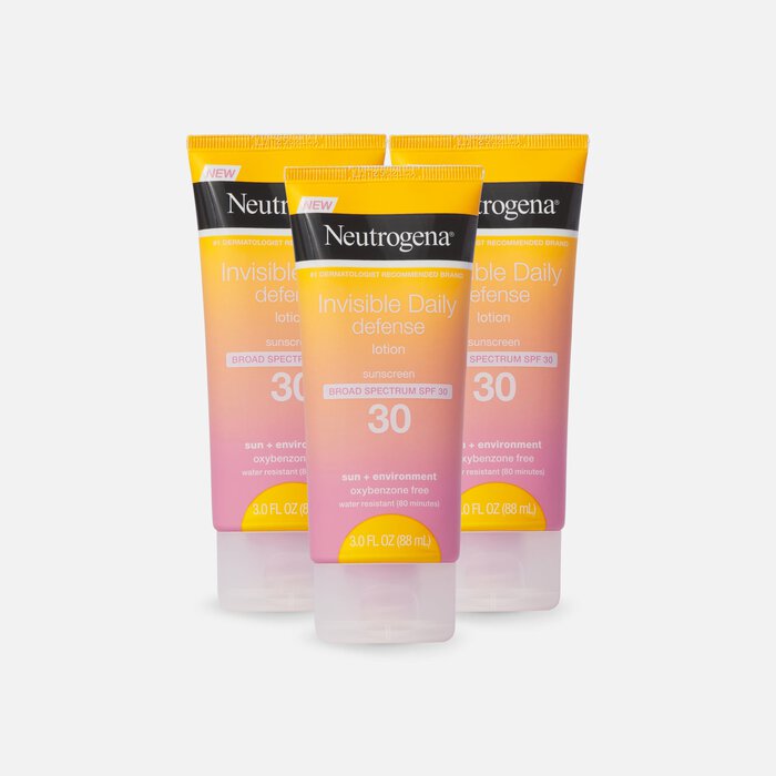 Neutrogena Invisible Daily Defense Sunscreen Lotion, 3 oz. (3-Pack), , large