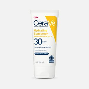 CeraVe Hydrating Sunscreen Body Lotion, SPF 30, 5 fl oz.