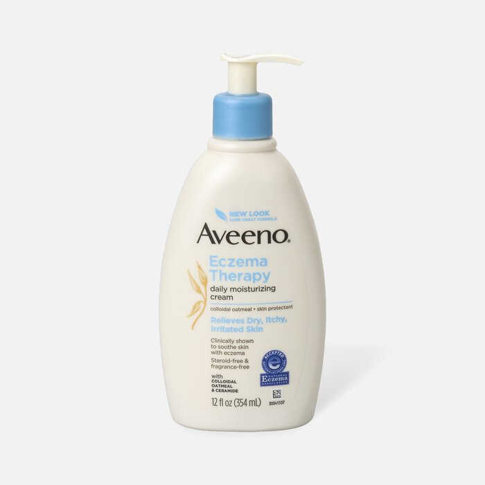 Aveeno Eczema Therapy Daily Moisturizing Cream, 12 fl oz., , large