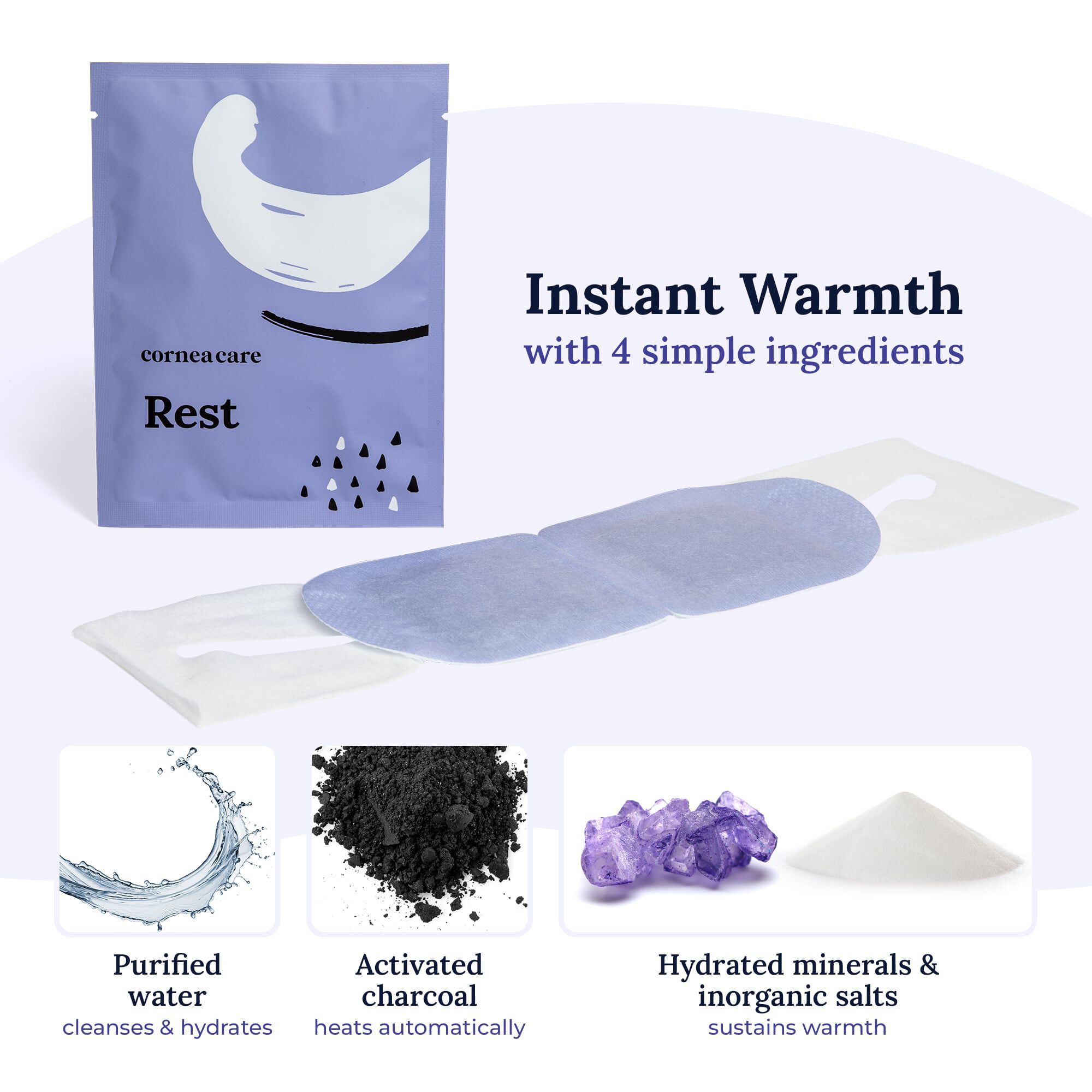 CorneaCare Rest Self-Heating Eye Mask, 30 ct., , large