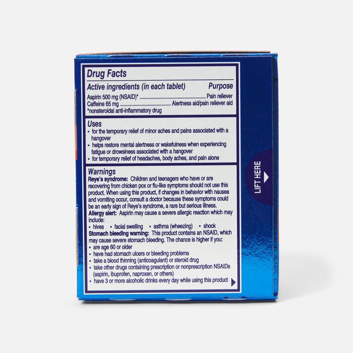 Alka-Seltzer Hangover Relief Effervescent Tablets, Orange Fizz, 20 ct., , large