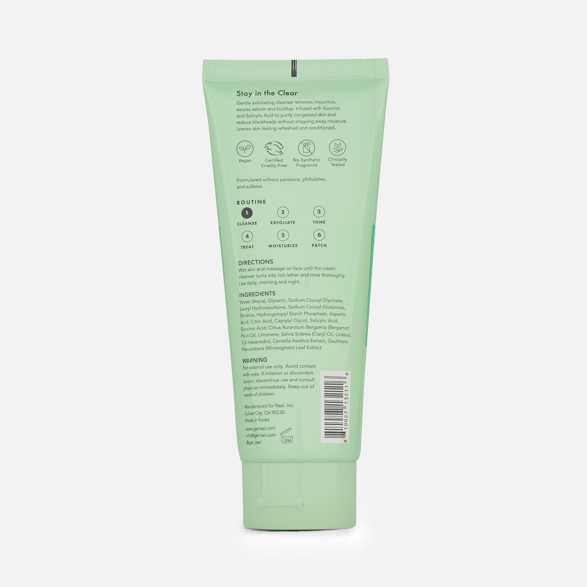 Rael Miracle Clear Exfoliating Cleanser, 5 oz., , large