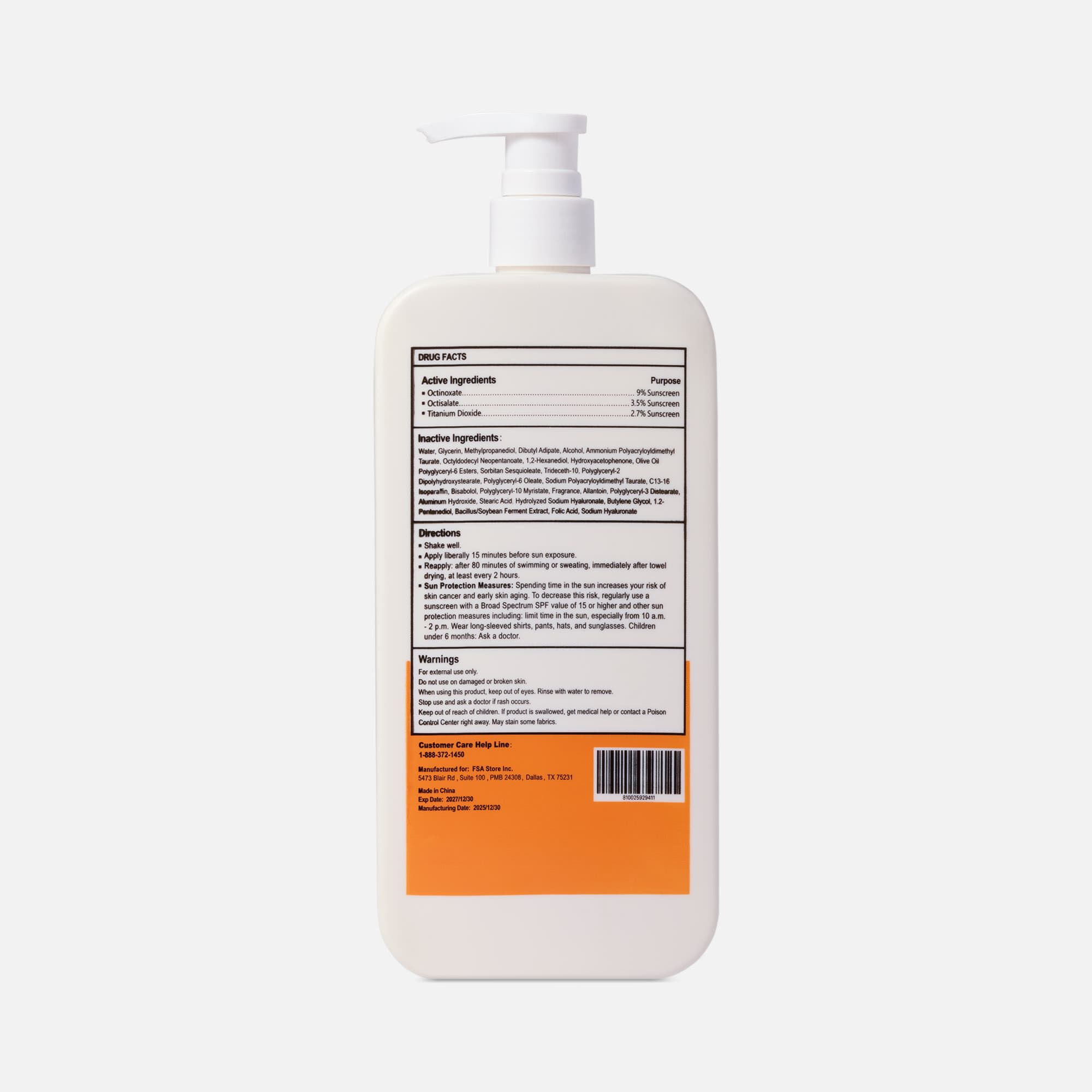 Caring Mill™ Ultra Sunscreen, SPF 50, Family Size, 16 oz., , large
