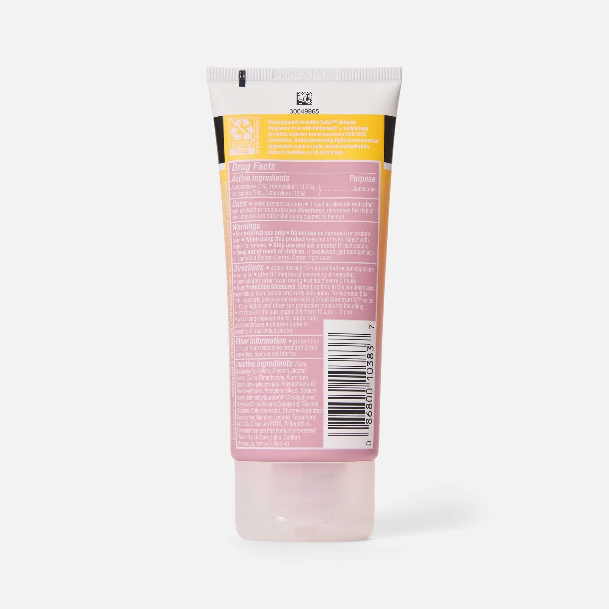 Neutrogena Invisible Defense Fragrance-Free Lotion SPF 60+, 3 oz., , large