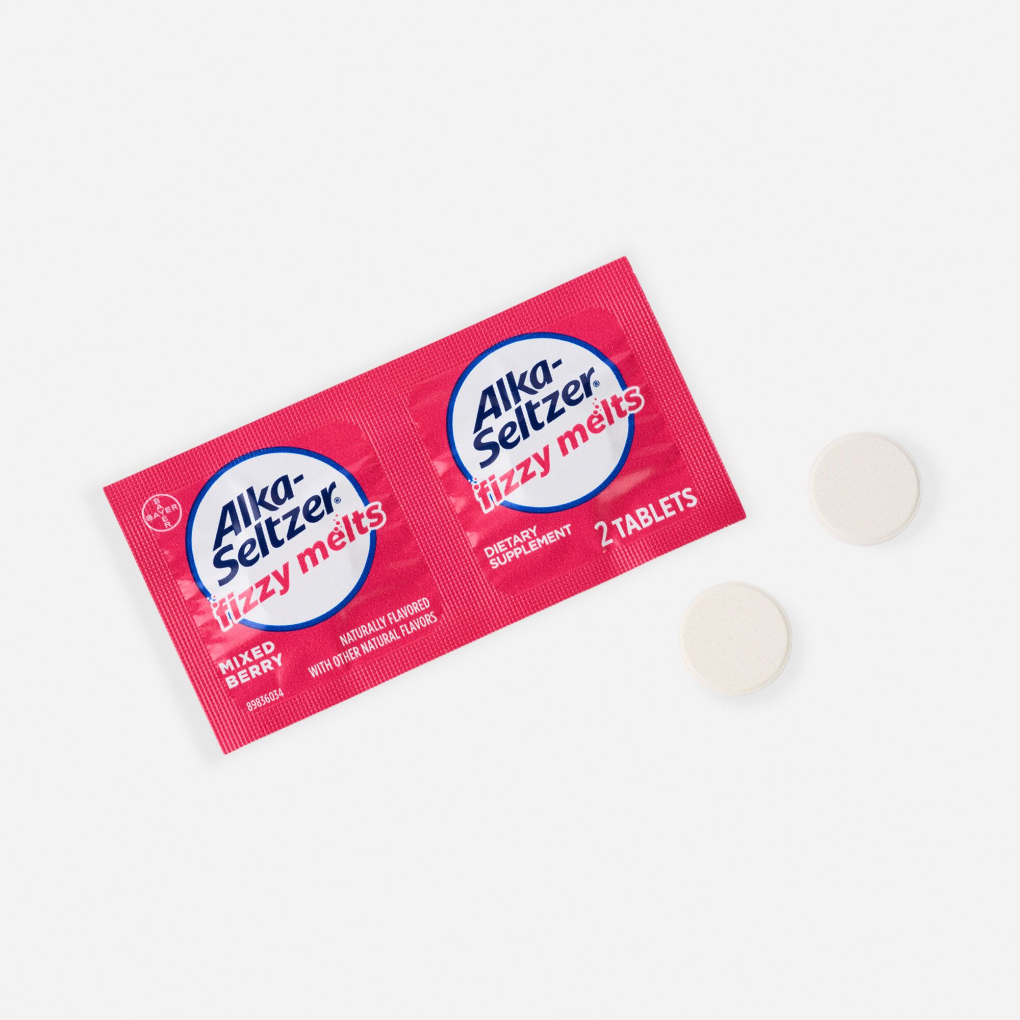 Alka-Seltzer® Fizzy Melts Upset Stomach Relief, Mixed Berry, 16 ct., , large