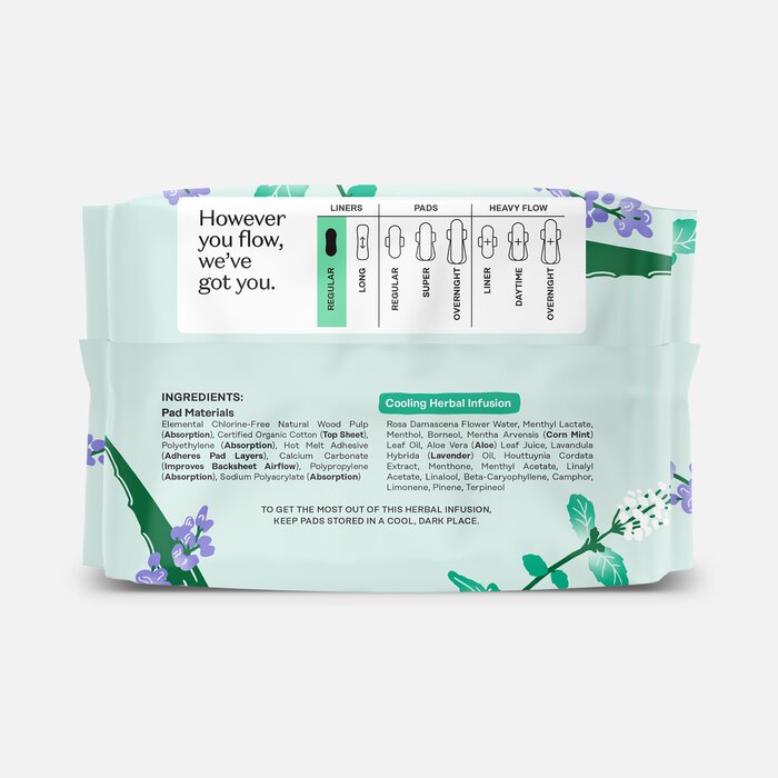 The Honey Pot 100% Organic Top Sheet Everyday Herbal Pantiliners, 30 ct. (2-Pack), , large