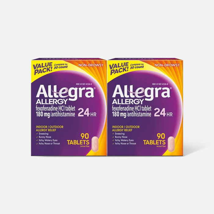 Allegra 24 Hour, 90 ct. (2-Pack), , large