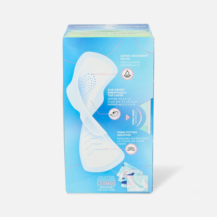 Always Infinity FlexFoam Pads for Women Size 2 Heavy Flow Absorbency, with Wings Unscented, 32 ct., , large