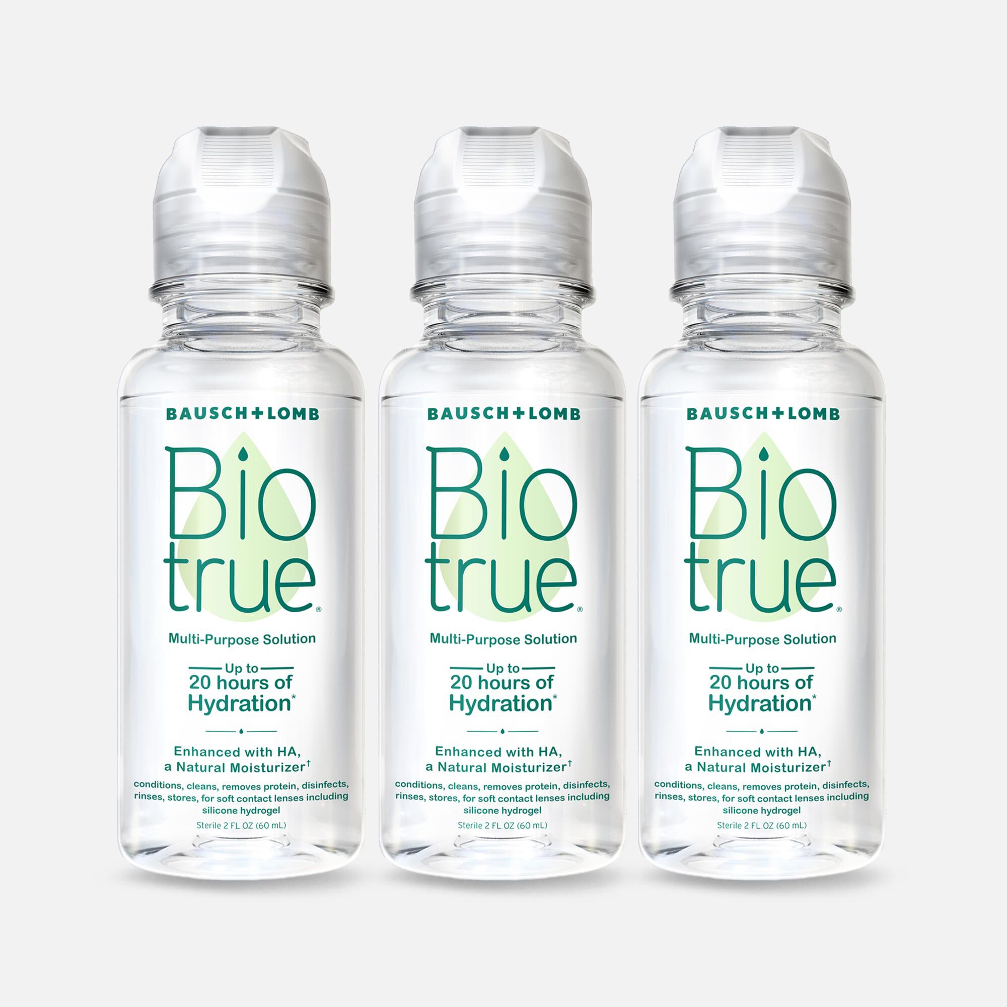 Bausch + Lomb Biotrue Multi-Purpose Contact Lens Solution, 2 fl oz. (3-Pack), , large