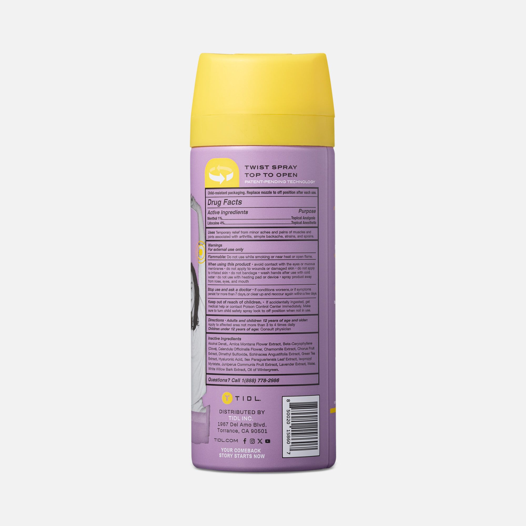 TIDL Evening Therapy Pain Relief Spray, Lavender, 3 oz., , large