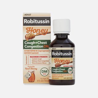 Robitussin Honey Maximum Strength Cough & Chest Congestion DM, 4 fl oz.