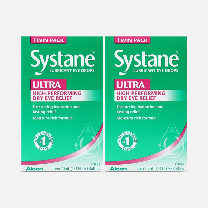 Systane Ultra Lubricating Eye Drops, 10 mL, Twin Pack (2-Pack), , large