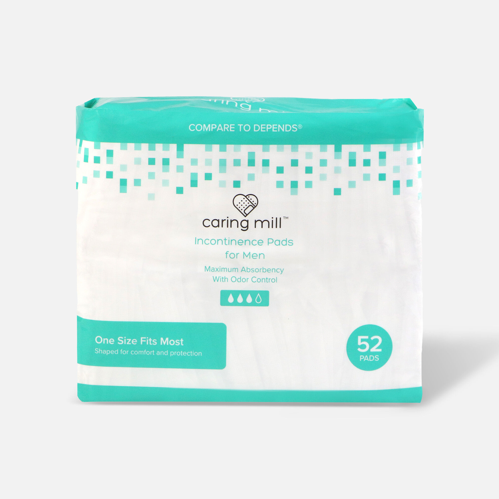 Caring Mill™ Incontinence Pads for Men, 52 ct., , large