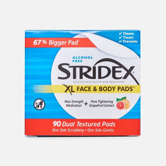 Stridex XL Face & Body Pads, 90 ct., , large