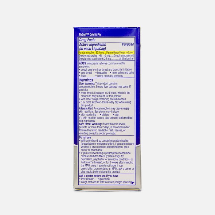 Vicks DayQuil & NyQuil High Blood Pressure Cold & Flu Relief LiquiCaps, 48 ct., , large