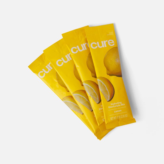 Cure Hydrating Electrolyte Drink Mix Pouches, Lemonade, 14 ct., , large