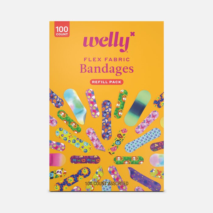 Welly Bravery Bandages Assorted Pattern Value Pack, 100 ct., , large