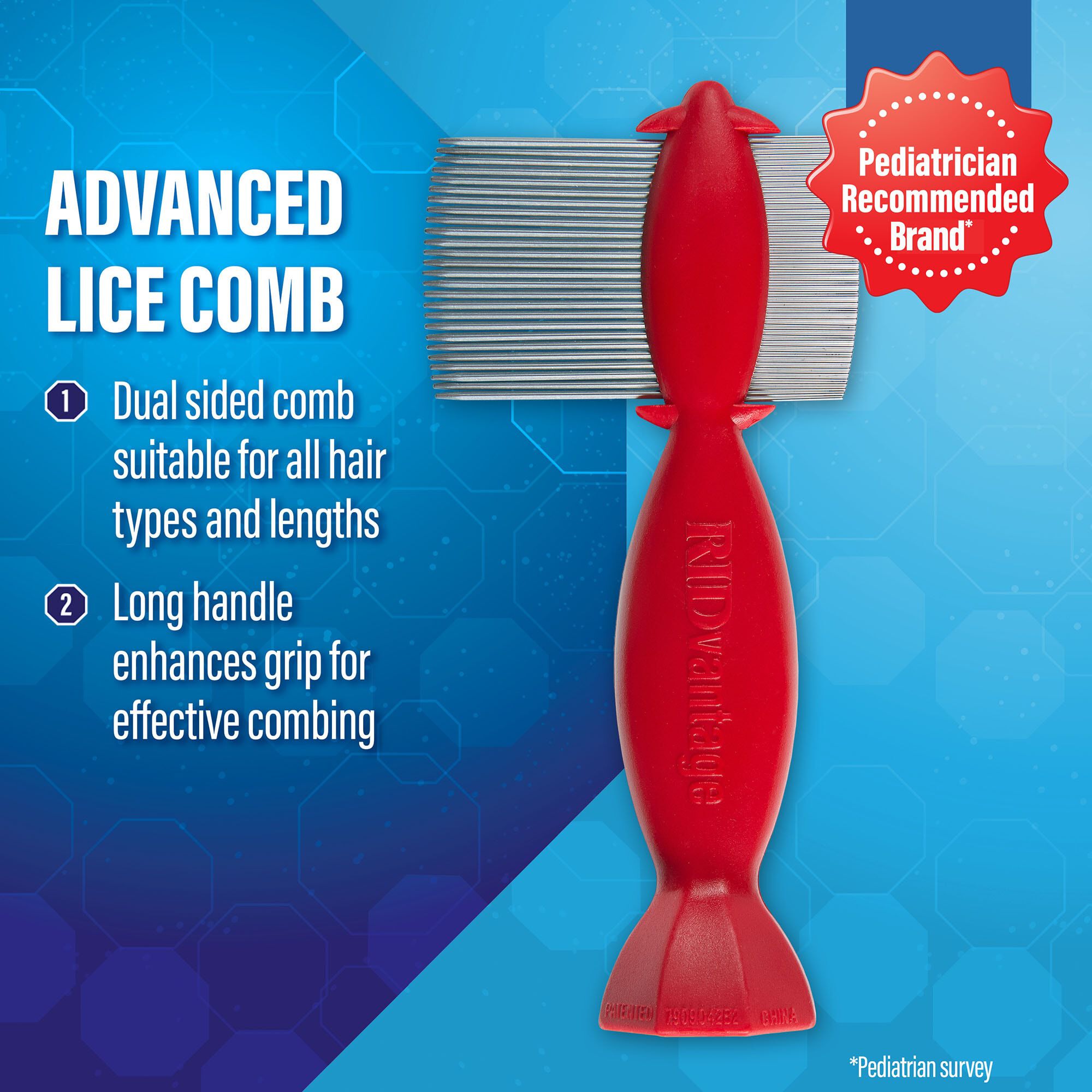 RIDvantage Premium Lice & Egg Removal Comb, , large