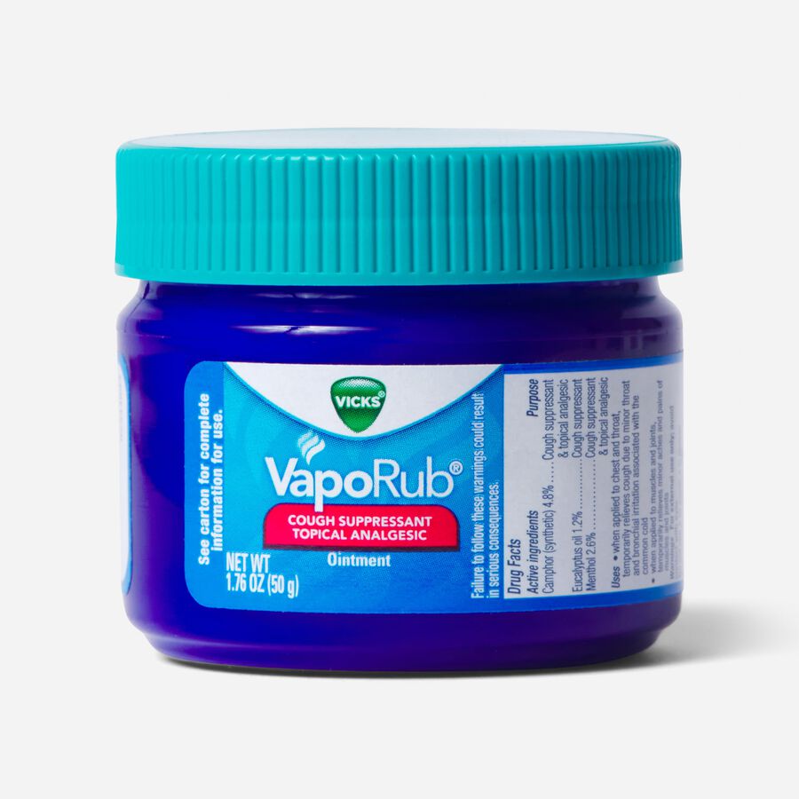 Vicks VapoRub Cough Suppressant Topical Analgesic, 1.76 oz., , large image number 0