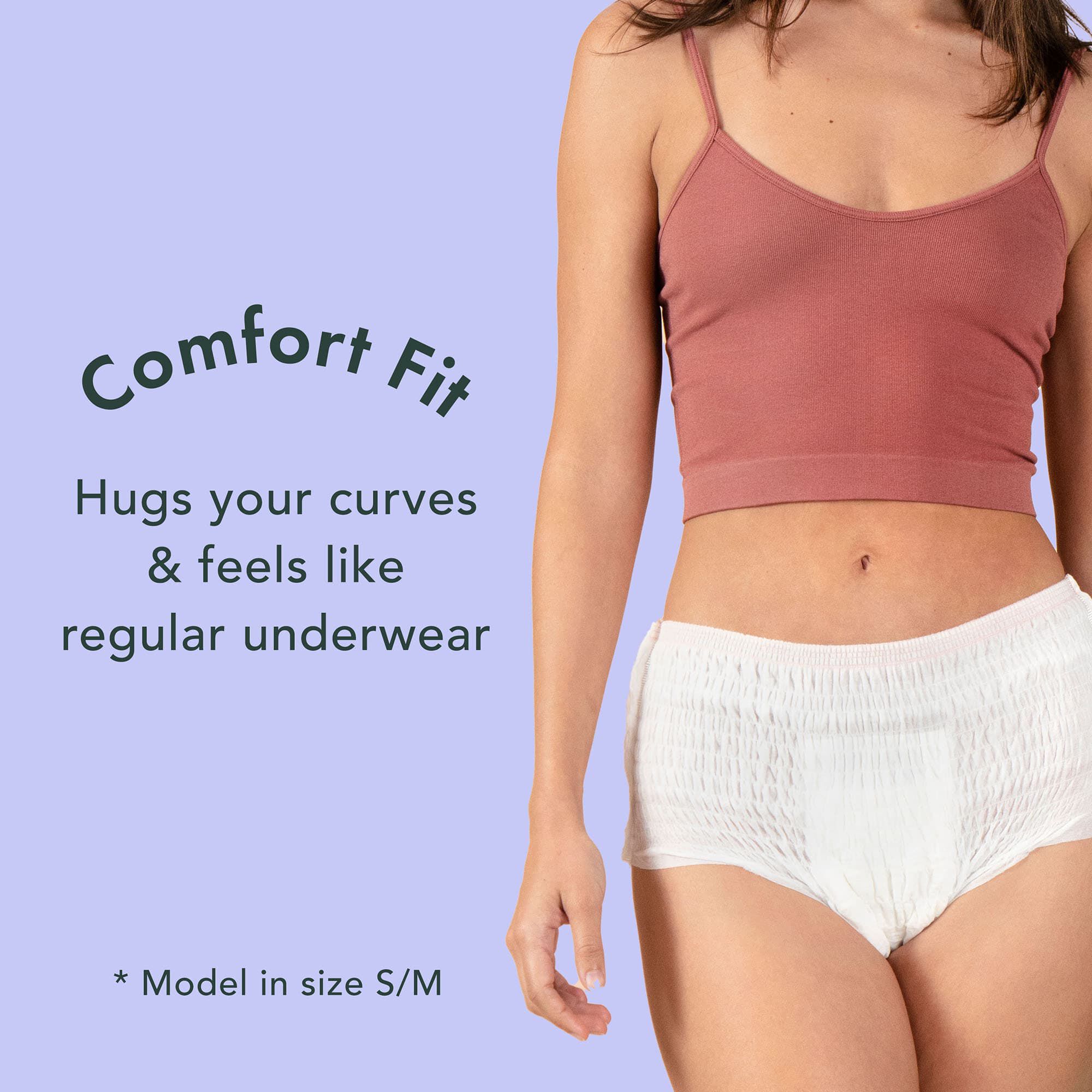 Rael Organic Cotton Cover Period Underwear, , large