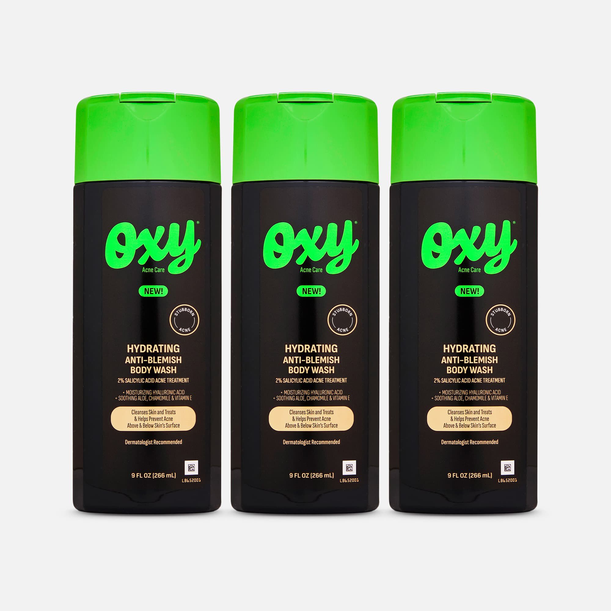 OXY Hydrating Anti-Blemish Body Wash, 9 oz. (3-Pack), , large