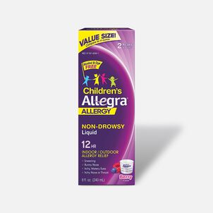 Allegra Children's 12HR, Berry Flavor, 8 oz.