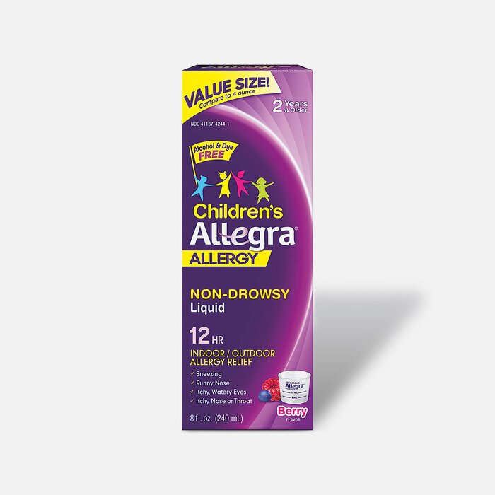 Allegra Children's 12HR, Berry Flavor, 8 oz., , large