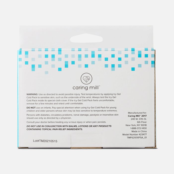 Caring Mill™ Icy Gel Cold Pack - Small 6" x 6", , large