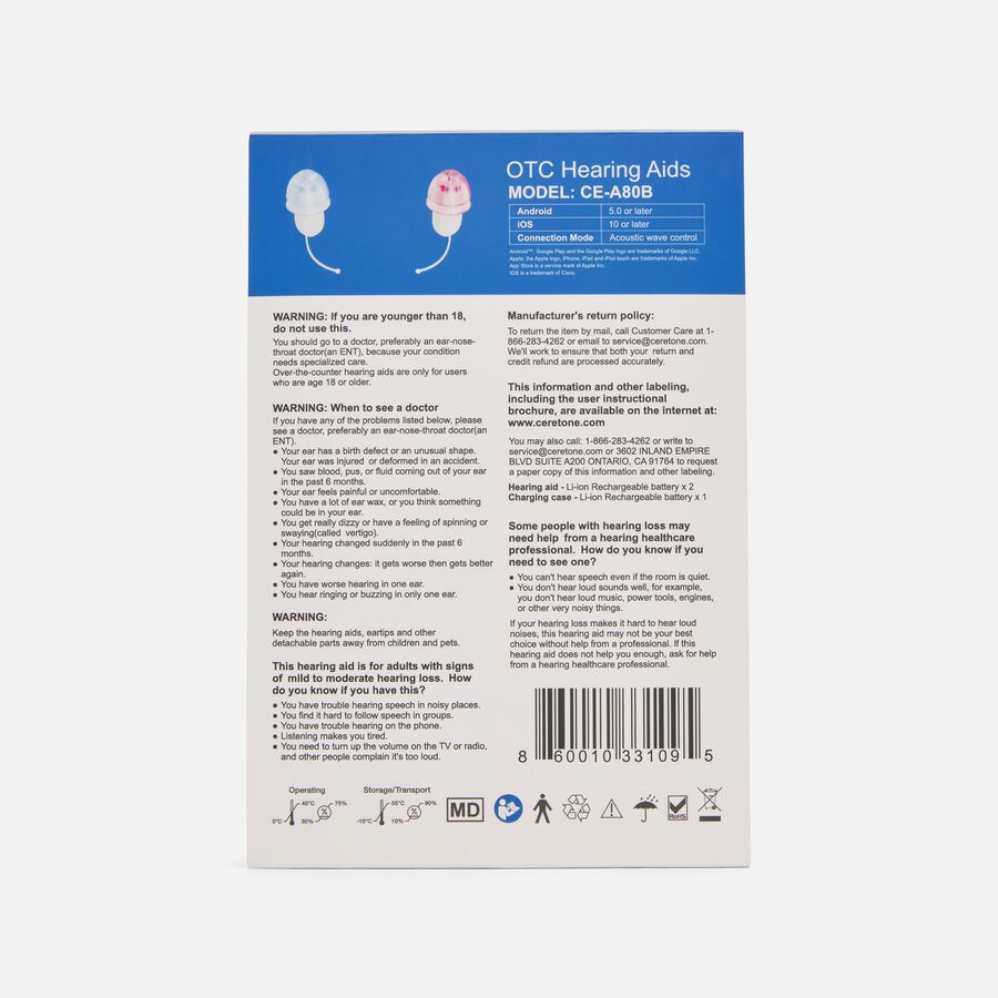 Ceretone Core One OTC Hearing Aids, , large image number 5