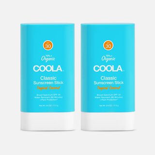 COOLA Classic Organic Sunscreen Face & Body Stick SPF 30 Tropical Coconut (2-Pack)