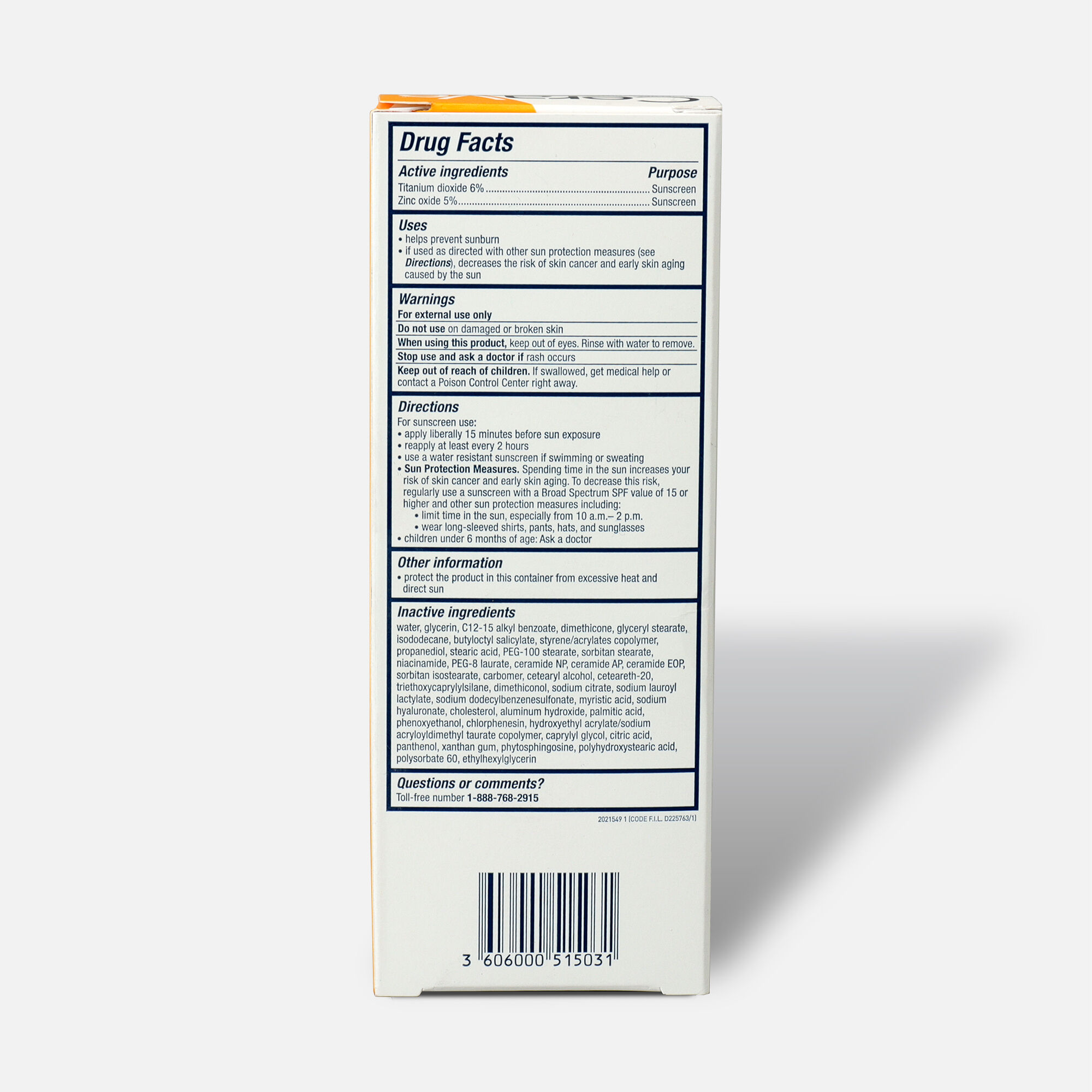 CeraVe Hydrating Mineral Face Sunscreen, 2.5 fl oz., , large