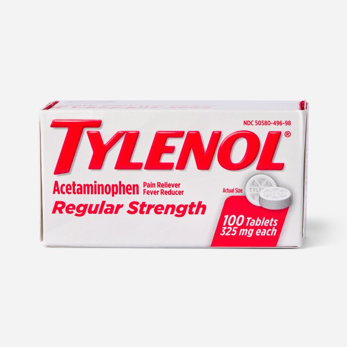 Tylenol Regular Strength Tablets, 100 ct., , large