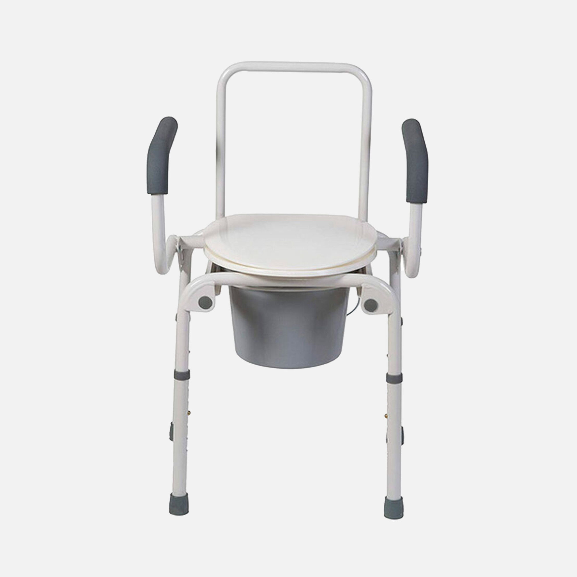 DMI® Steel Drop-Arm Bedside Commode, , large