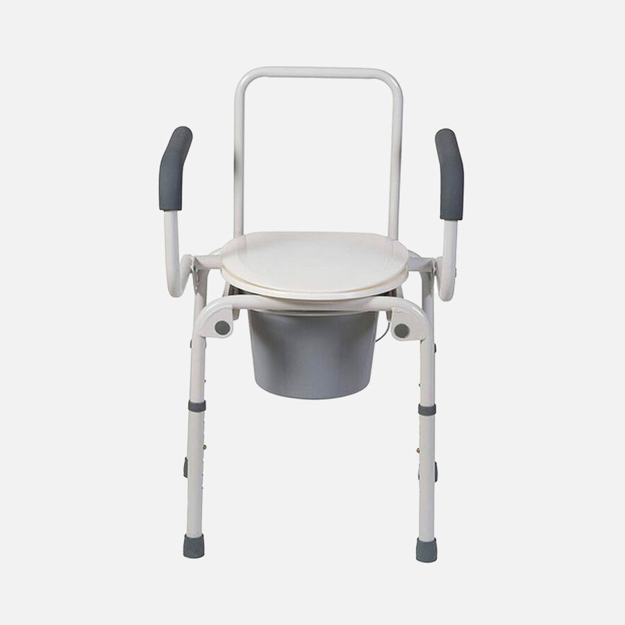 DMI® Steel Drop-Arm Bedside Commode, , large image number 4