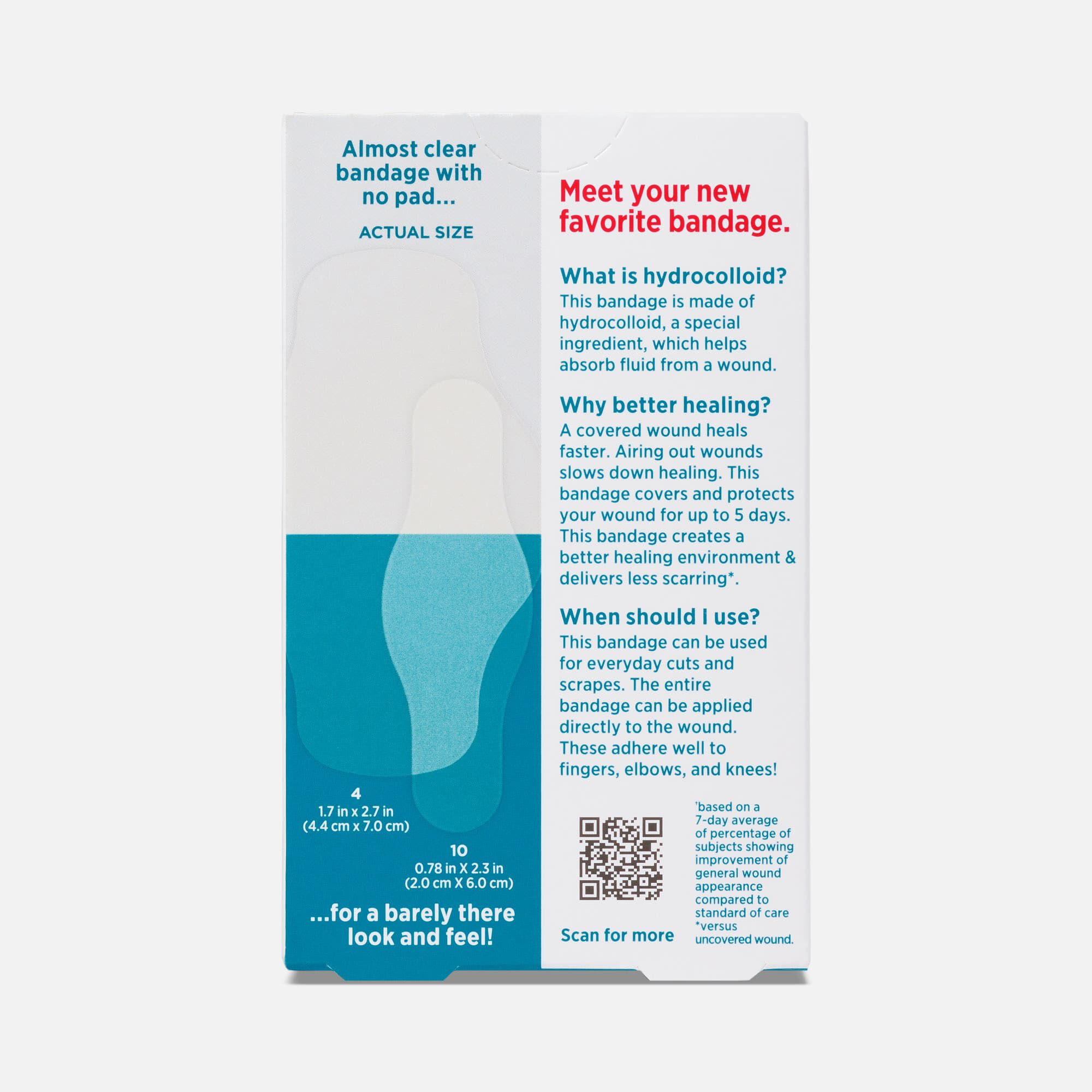 BAND-AID® PRO HEAL® 5-Day Protect Blister and Heel Adhesive Bandages, 14 ct., , large