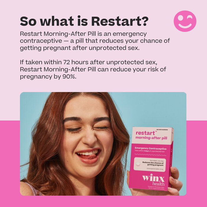 Winx Health Restart Emergency Contraceptive Morning After Pill, 1 ct., , large