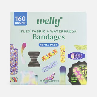 Welly Refill Pack- Flex Fabric & Waterproof Bandages, 160 ct.