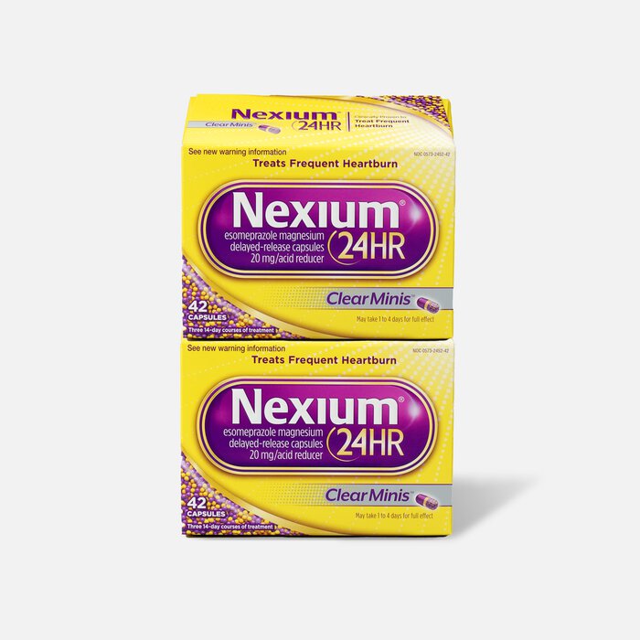 Nexium 24HR Clear Mini Capsules, 42 ct. (2-Pack), , large