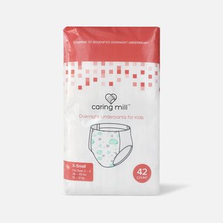 Caring Mill™ Overnight Underpants For Kids X-Small, 42 ct.