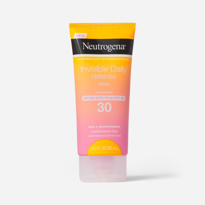Neutrogena Invisible Daily Defense Sunscreen Lotion, 3 oz., , large