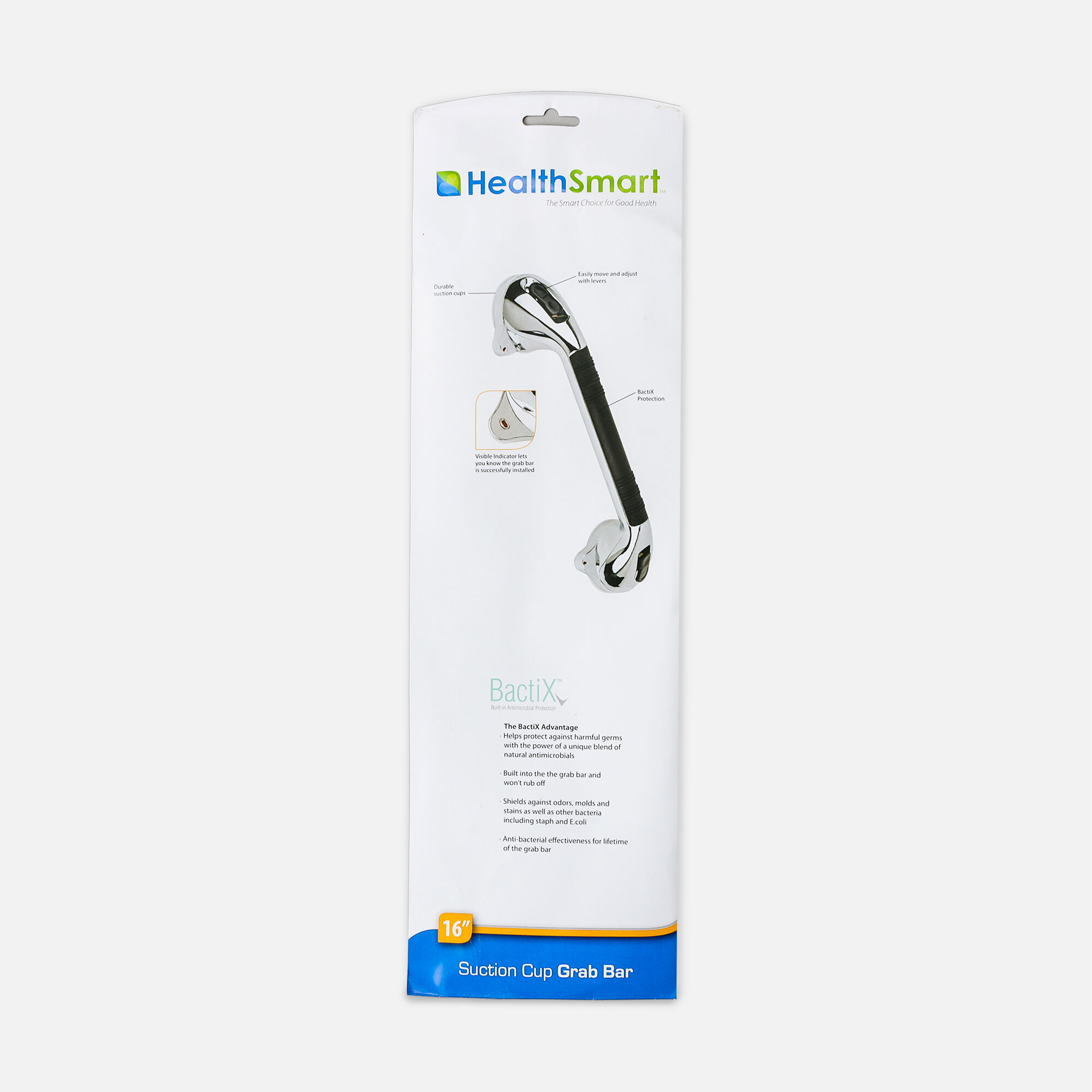 HealthSmart Suction Cup Grab Bar, 16", , large